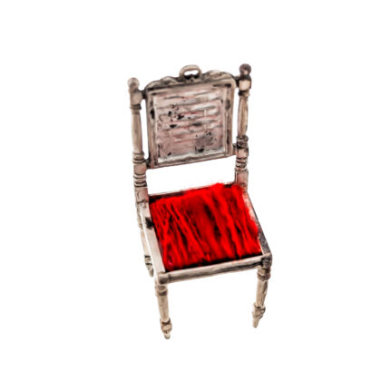 Monty's Antique Dutch Solid Silver Miniature Chair Figurine | 18.7g | 61mm #65195