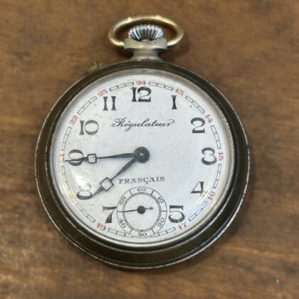 Antique Régulateur Français Pocket / Fob Watch | 45.3mm | Seized | Parts Only #71541-1