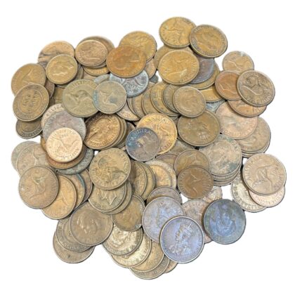 Australian Pennies & Halfpennies 1911–1964 | 1kg+ Unsorted Bulk Lot #71636-14