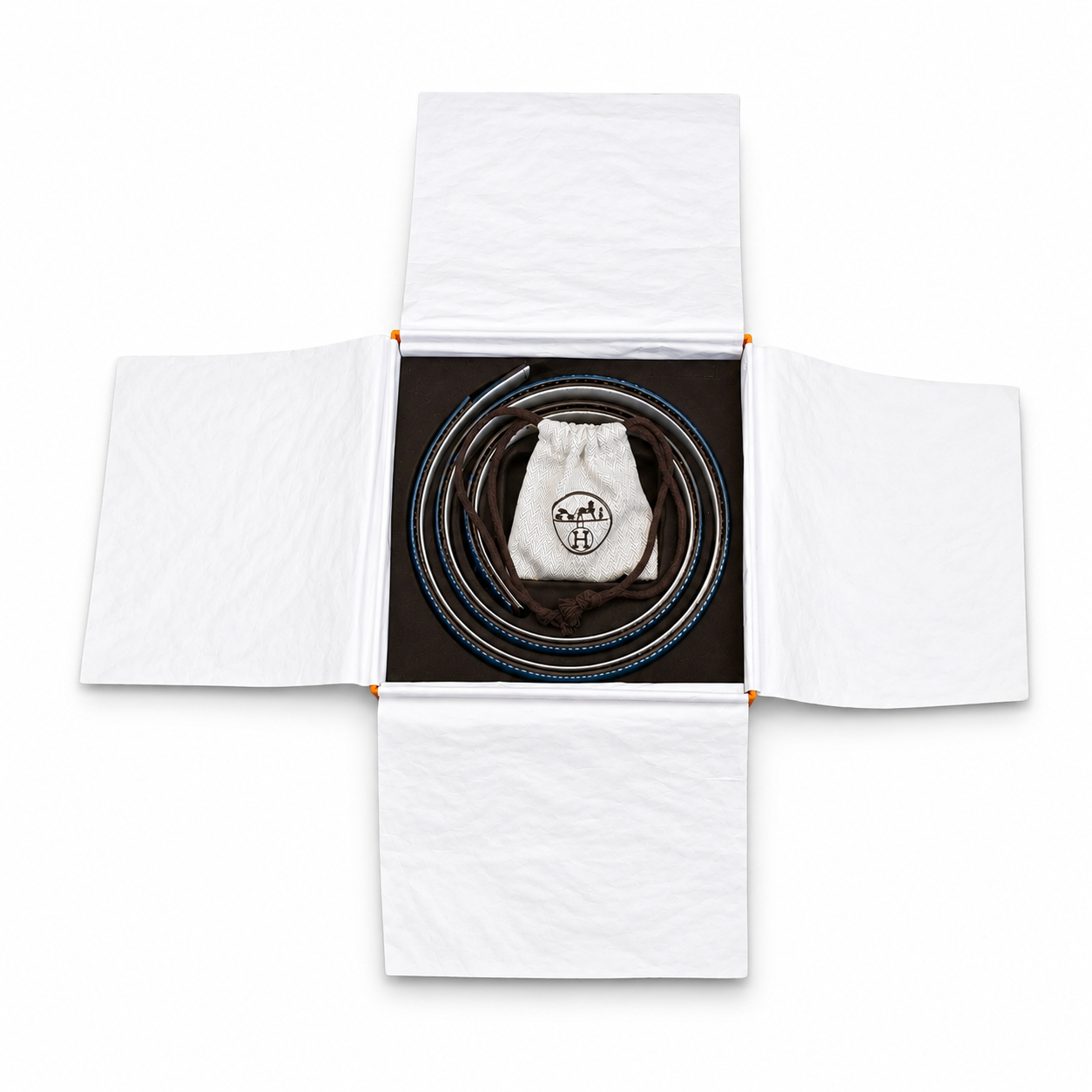 Hermès H Gold-Tone Belt Buckle | 2 x 32mm Reversible Belts | Size 90 | Box #70740 Hermès H Gold-Tone Belt Buckle | 2 x 32mm Reversible Belts | Size 90 | Box #70740 - Image 11