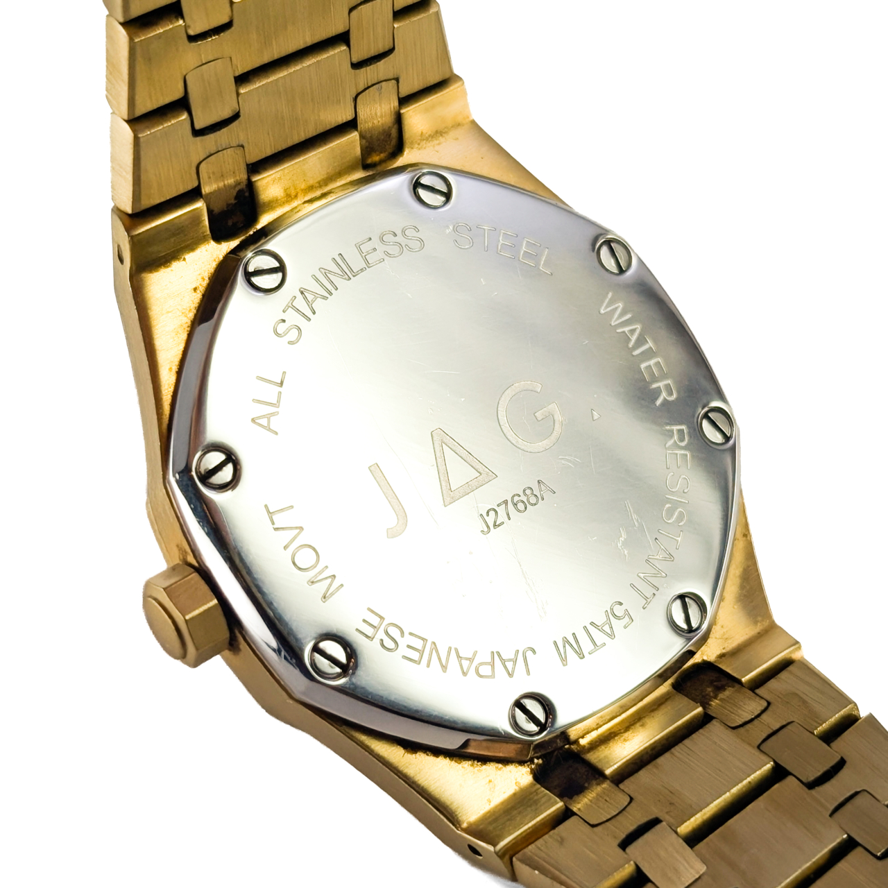 JAG Brighton J2768A Gold-Tone Men's Quartz Watch | 41mm | 20cm Bracelet #71666 JAG Brighton J2768A Gold-Tone Men's Quartz Watch | 41mm | 20cm Bracelet #71666 - Image 6