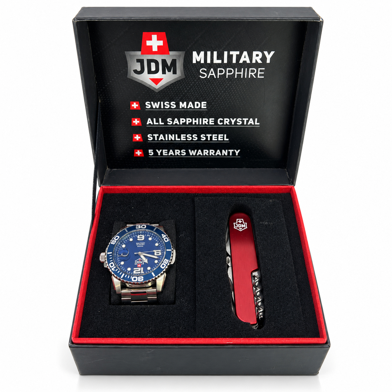 JDM Military Mike WG020 Swiss Quartz Watch | Sapphire | 44mm | Boxed #71670 JDM Military Mike WG020 Swiss Quartz Watch | Sapphire | 44mm | Boxed #71670 - Image 2