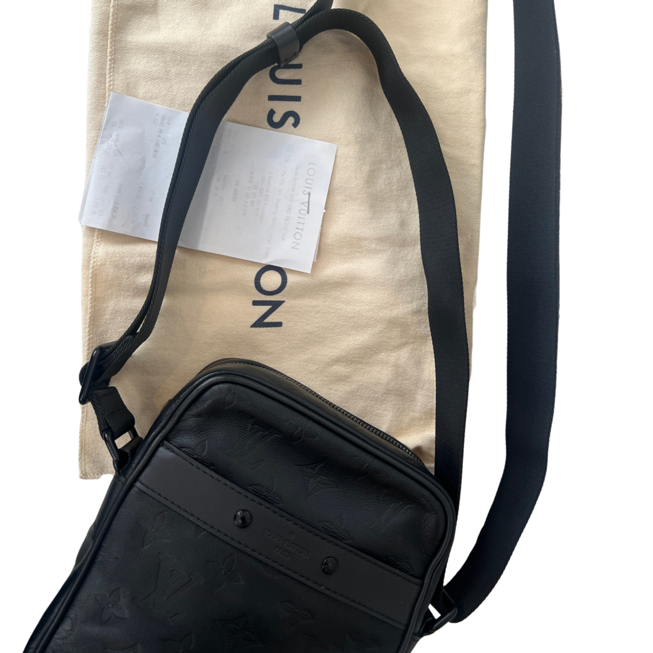 Louis Vuitton Danube PM Monogram Shadow Noir M43681 | Box, Dust Bag & Receipt #71352 Louis Vuitton Danube PM Monogram Shadow Noir M43681 | Box, Dust Bag & Receipt #71352 - Image 14