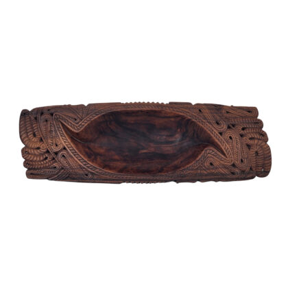 Monty's New Zealand Māori-Style Hand-Carved Wooden Waka Bowl / Tray | 57cm #71909