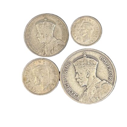 Monty's New Zealand Pre-Decimal Silver Coin Lot | 1933–1944 | Florin, Shilling, Sixpence & Threepence #71636-22