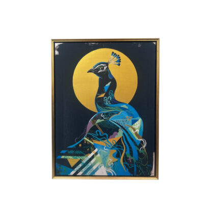Monty's Nicolas Blind Golden Peacock Limited Edition Canvas Print 013/250 | Framed #71906