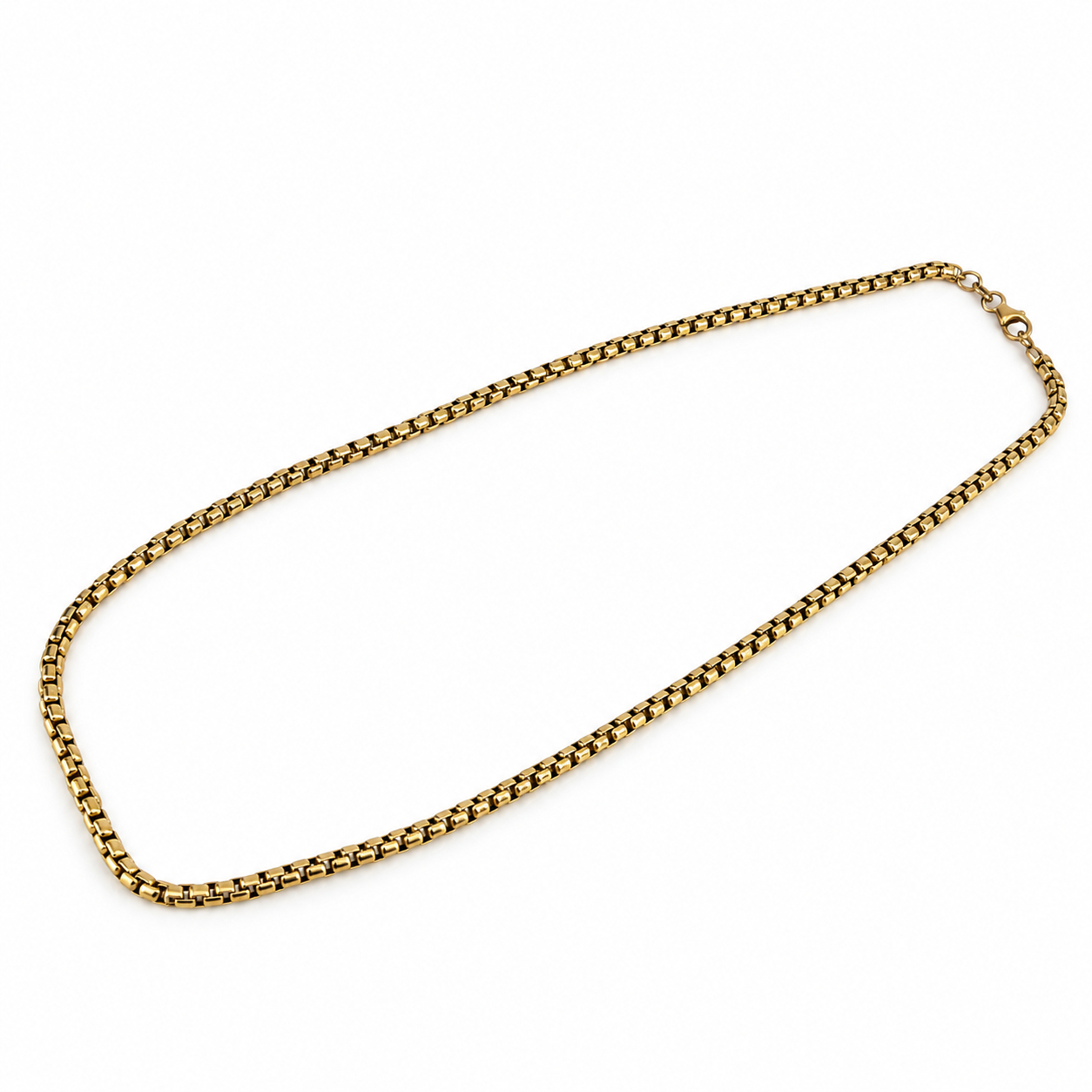 Silver-Filled 9ct Yellow Gold Italian Box Chain | 23.6g | 45cm #71769 Silver-Filled 9ct Yellow Gold Italian Box Chain | 23.6g | 45cm #71769 - Image 3