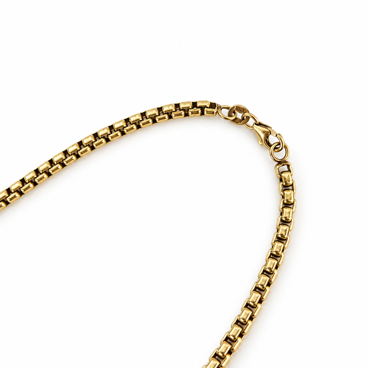 Silver-Filled 9ct Yellow Gold Italian Box Chain | 23.6g | 45cm #71769 Silver-Filled 9ct Yellow Gold Italian Box Chain | 23.6g | 45cm #71769 - Image 6