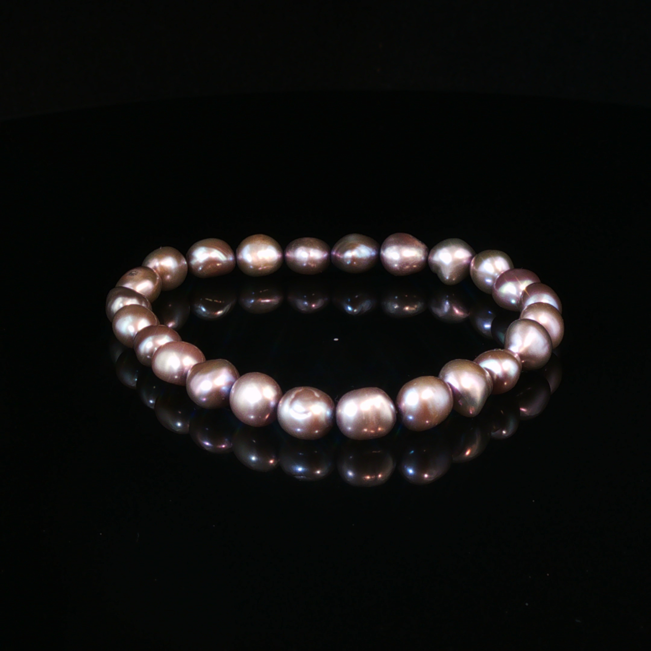 Silver/Grey Pearl Stretch Bracelet | 16cm #71222-66 Silver/Grey Pearl Stretch Bracelet | 16cm #71222-66 - Image 6