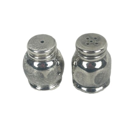 Monty's Status Miniature Silver-Plated Salt & Pepper Shakers | Set of 2 #71595