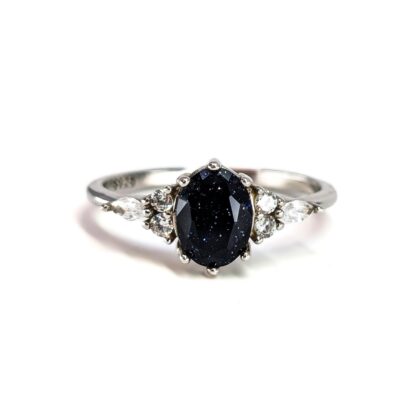 Monty's Sterling Silver Black & White Cubic Zirconia Ring | 2.5g | Size U #71859