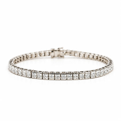 Sterling Silver Cubic Zirconia Tennis Bracelet | 18.5cm | 13.6g #71942