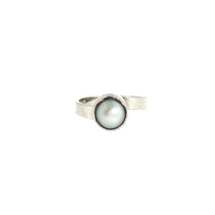 Monty's Sterling Silver Mabe Pearl Ring | 4.2g | Size R #71856