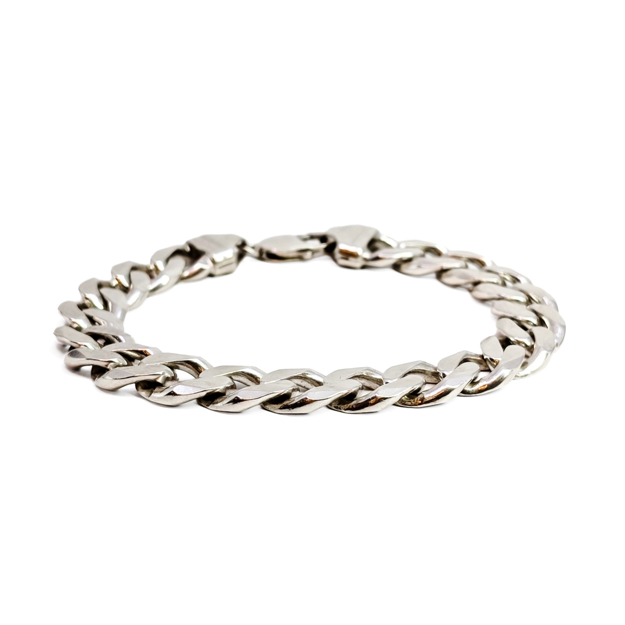 Sterling Silver Men's Curb Link Bracelet | 64.0g | 24cm | Italy #71699 Sterling Silver Men's Curb Link Bracelet | 64.0g | 24cm | Italy #71699 - Image 3
