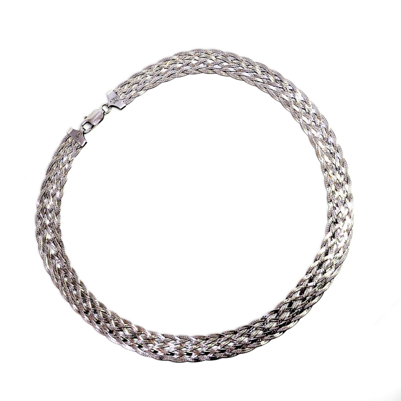 Sterling Silver Mesh Necklace | 45cm | 20.3g | 11mm Wide #71756 Sterling Silver Mesh Necklace | 45cm | 20.3g | 11mm Wide #71756 - Image 3