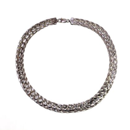 Monty's Sterling Silver Mesh Necklace | 45cm | 20.3g | 11mm Wide #71756