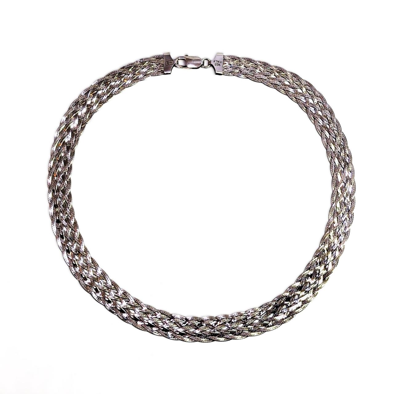 Sterling Silver Mesh Necklace | 45cm | 20.3g | 11mm Wide #71756 Sterling Silver Mesh Necklace | 45cm | 20.3g | 11mm Wide #71756