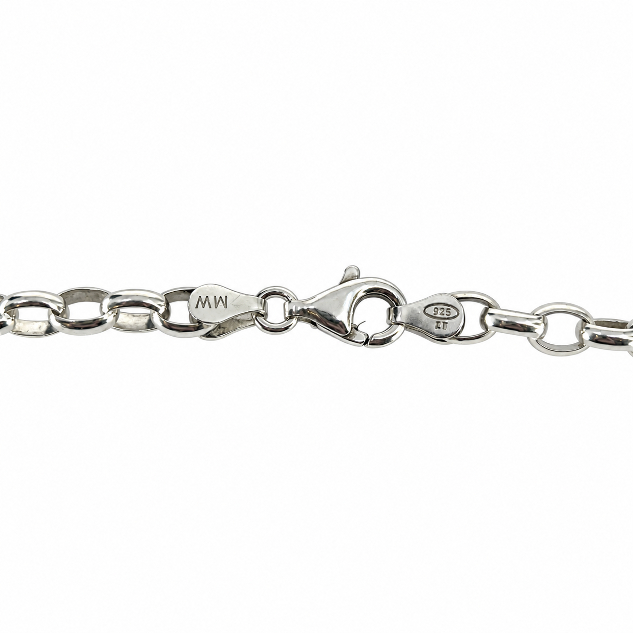 Sterling Silver Oval Belcher Chain Necklace | 22.1g | 65cm #71947 Sterling Silver Oval Belcher Chain Necklace | 22.1g | 65cm #71947 - Image 3