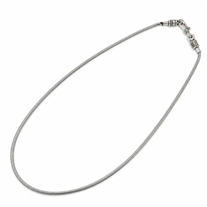 Sterling Silver Snake Chain Necklace with S-Clasp | 13.5g | 45cm #71456