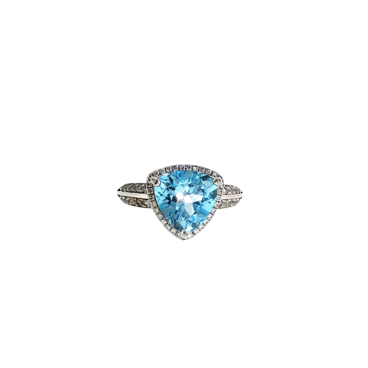 Sterling Silver Topaz & Cubic Zirconia Ring | 4g | Size O1/2 #71833 Sterling Silver Topaz & Cubic Zirconia Ring | 4g | Size O1/2 #71833