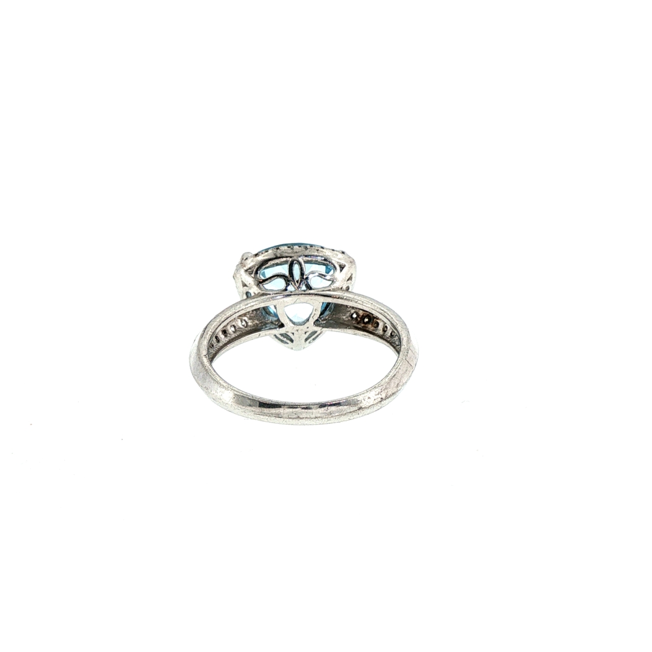 Sterling Silver Topaz & Cubic Zirconia Ring | 4g | Size O1/2 #71833 Sterling Silver Topaz & Cubic Zirconia Ring | 4g | Size O1/2 #71833 - Image 3