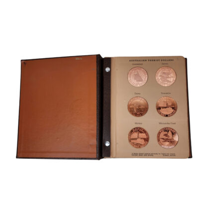 Taylors Coin Collection Australian Tourist Dollar Collection | 30 Copper Medallions | Folder #71918