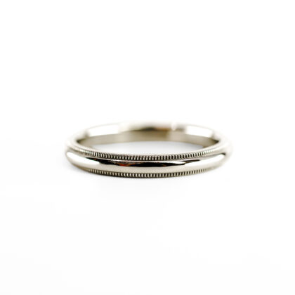 Monty's Tiffany & Co. Together Platinum Milgrain Band Ring | 3mm | Size V / US 11 | 6.7g #71866