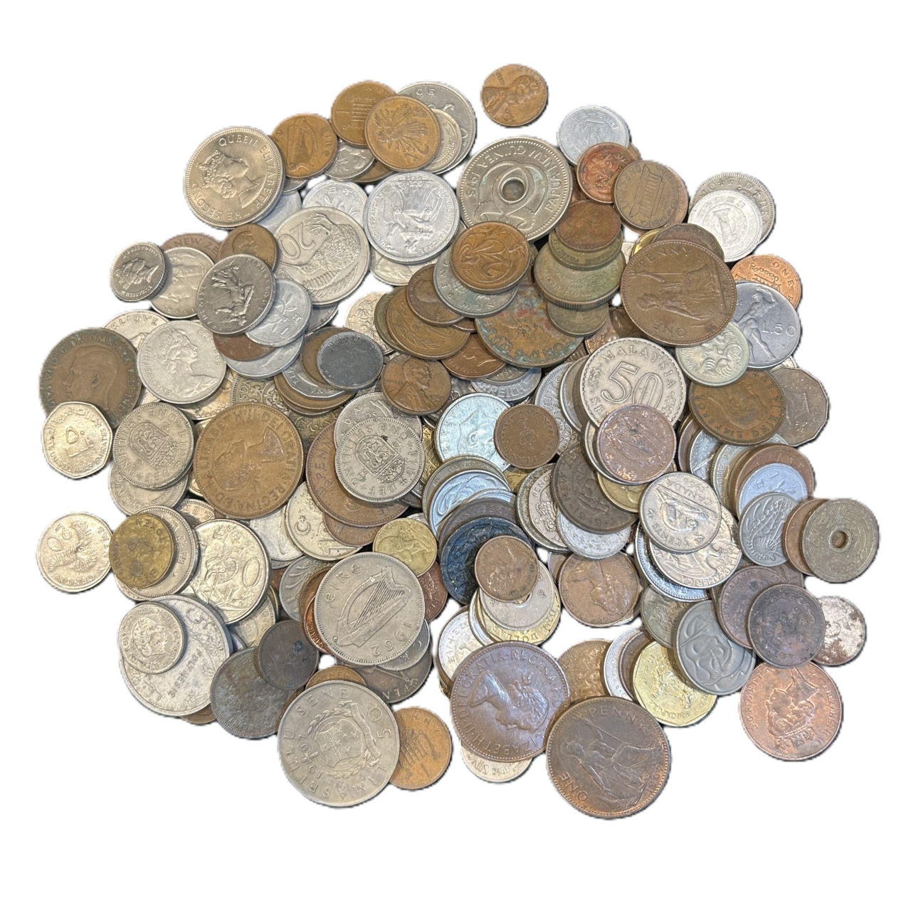 Vintage / Antique Mixed World Coin Collection | 1kg+ Unsorted Bulk Lot #71636-10 Vintage / Antique Mixed World Coin Collection | 1kg+ Unsorted Bulk Lot #71636-10