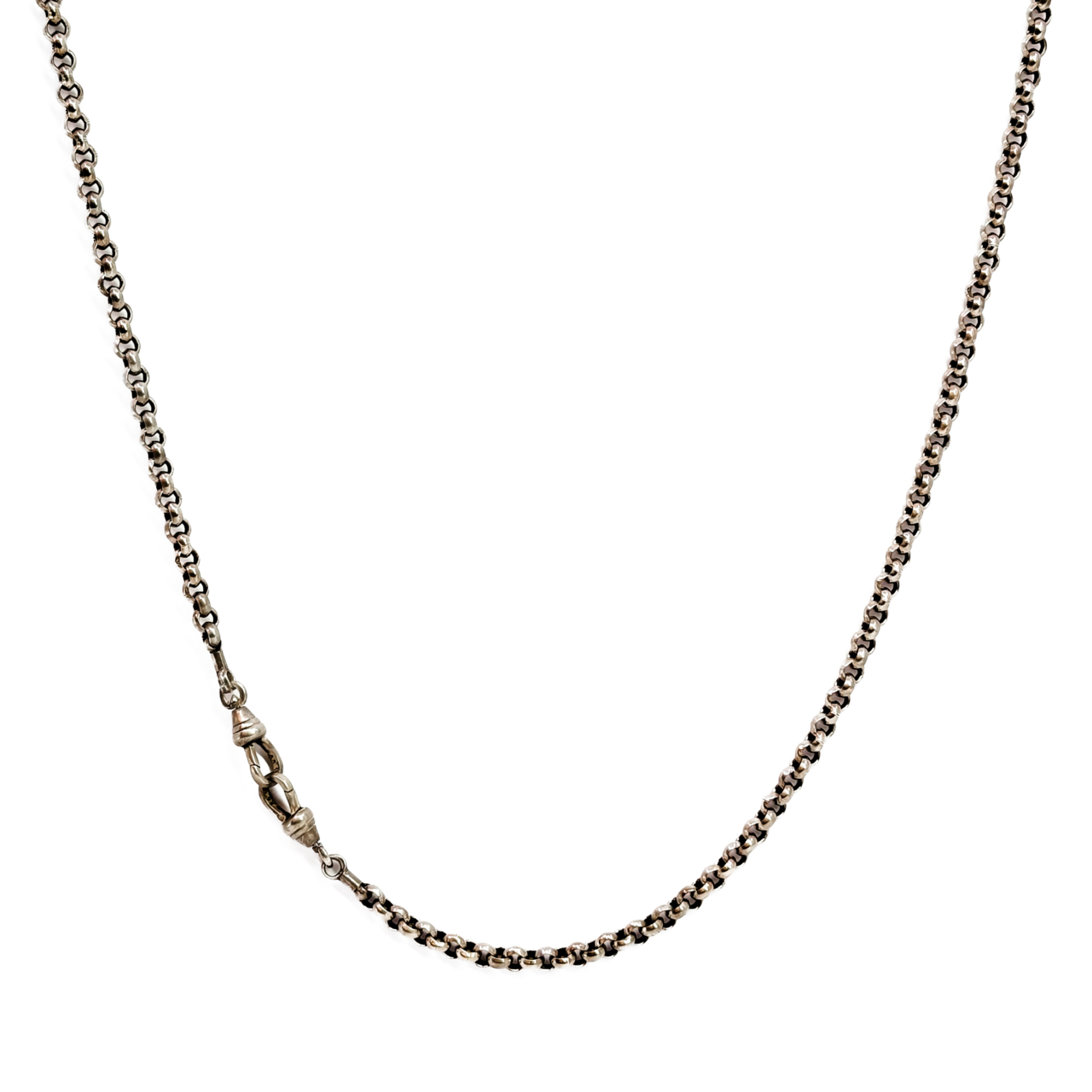 Vintage Sterling Silver Belcher Chain with Swivel Clasps | 40.1g | 69cm #71680 Vintage Sterling Silver Belcher Chain with Swivel Clasps | 40.1g | 69cm #71680