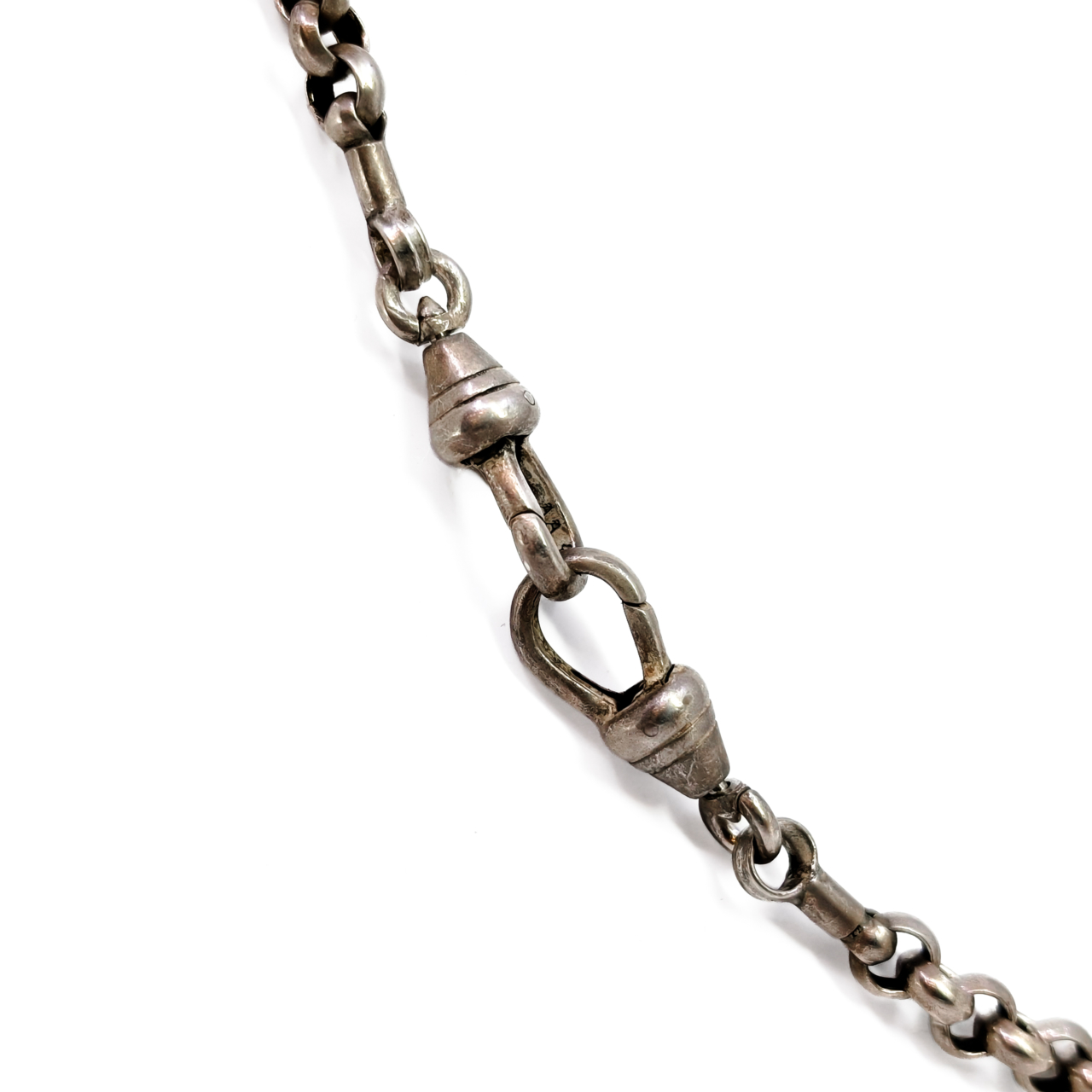 Vintage Sterling Silver Belcher Chain with Swivel Clasps | 40.1g | 69cm #71680 Vintage Sterling Silver Belcher Chain with Swivel Clasps | 40.1g | 69cm #71680 - Image 3