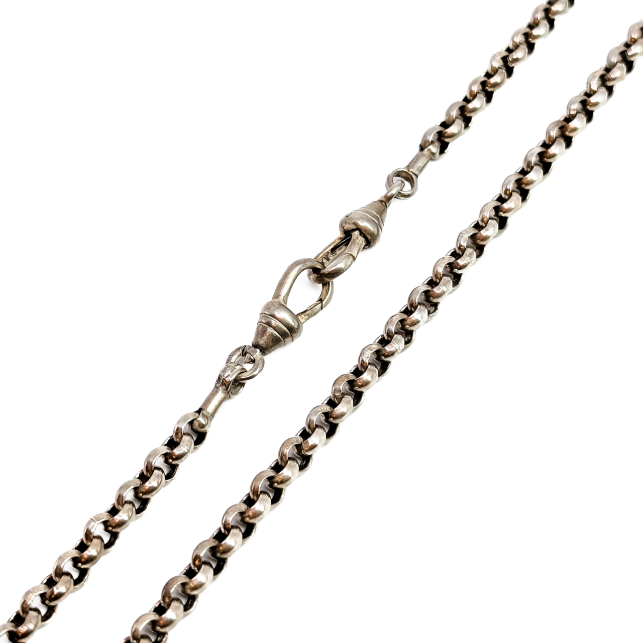 Vintage Sterling Silver Belcher Chain with Swivel Clasps | 40.1g | 69cm #71680 Vintage Sterling Silver Belcher Chain with Swivel Clasps | 40.1g | 69cm #71680 - Image 4