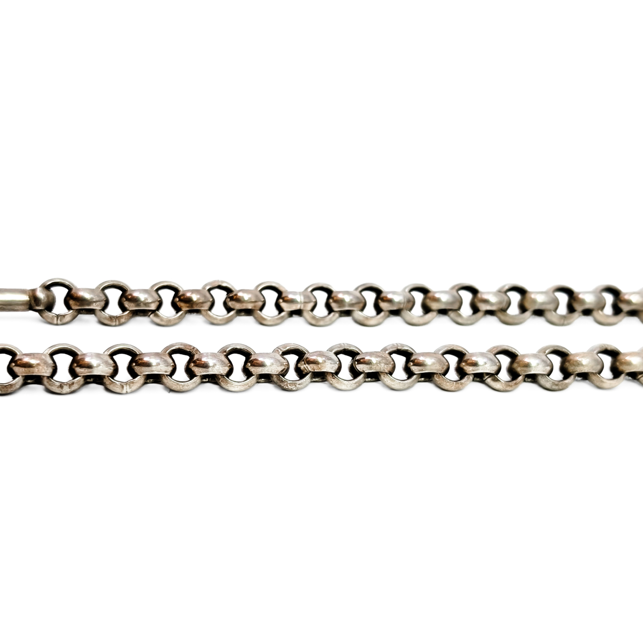 Vintage Sterling Silver Belcher Chain with Swivel Clasps | 40.1g | 69cm #71680 Vintage Sterling Silver Belcher Chain with Swivel Clasps | 40.1g | 69cm #71680 - Image 6