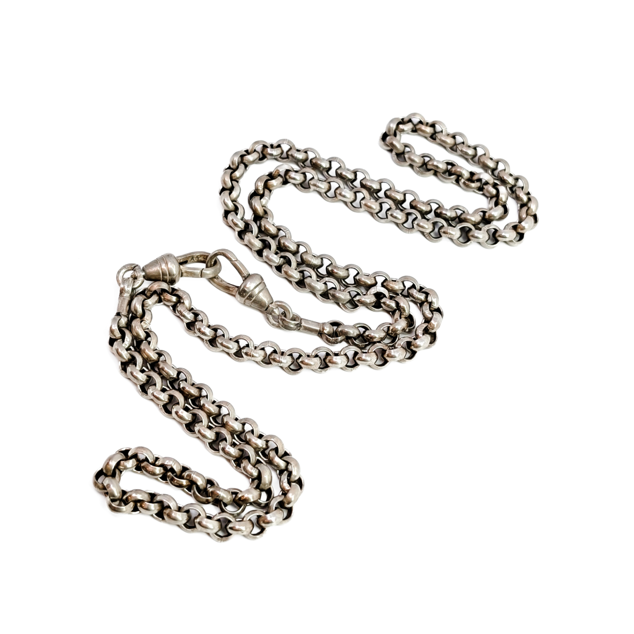 Vintage Sterling Silver Belcher Chain with Swivel Clasps | 40.1g | 69cm #71680 Vintage Sterling Silver Belcher Chain with Swivel Clasps | 40.1g | 69cm #71680 - Image 2