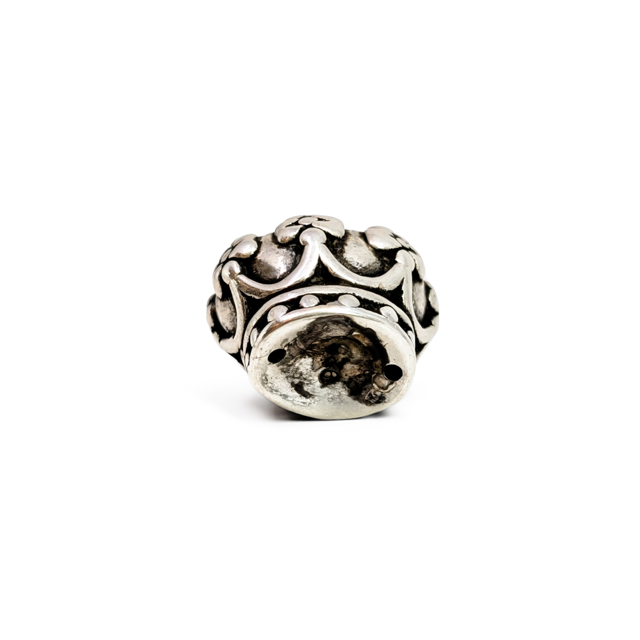 Vintage Sterling Silver Crown Pendant | 3.2g | 16mm #71680-1 Vintage Sterling Silver Crown Pendant | 3.2g | 16mm #71680-1 - Image 4