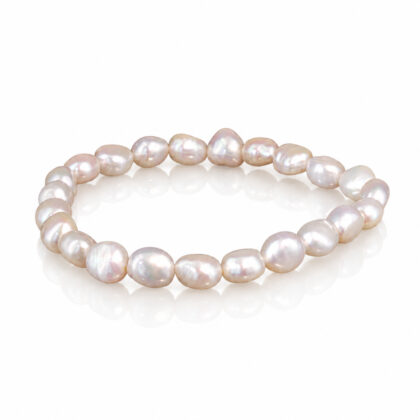 White Pearl Stretch Bracelet | 16cm #71222-65