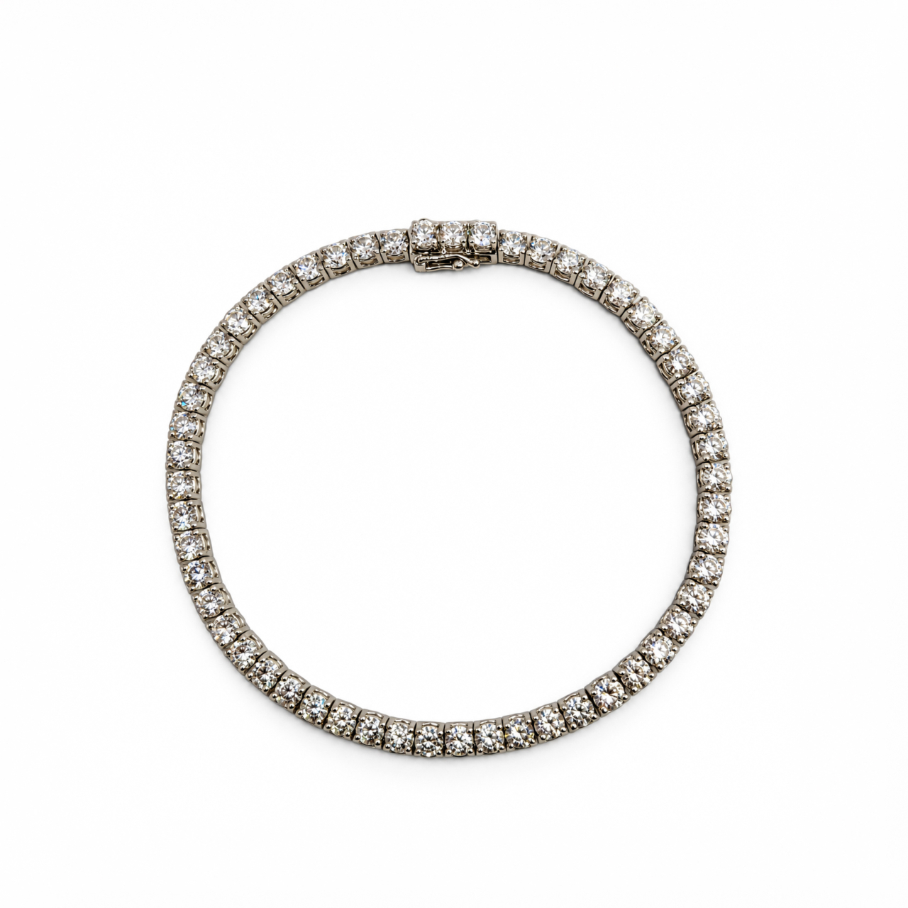 14ct White Gold Lab-Grown Diamond Tennis Bracelet | Approx. 5.5ct TDW | 18cm #72098 14ct White Gold Lab-Grown Diamond Tennis Bracelet | Approx. 5.5ct TDW | 18cm #72098