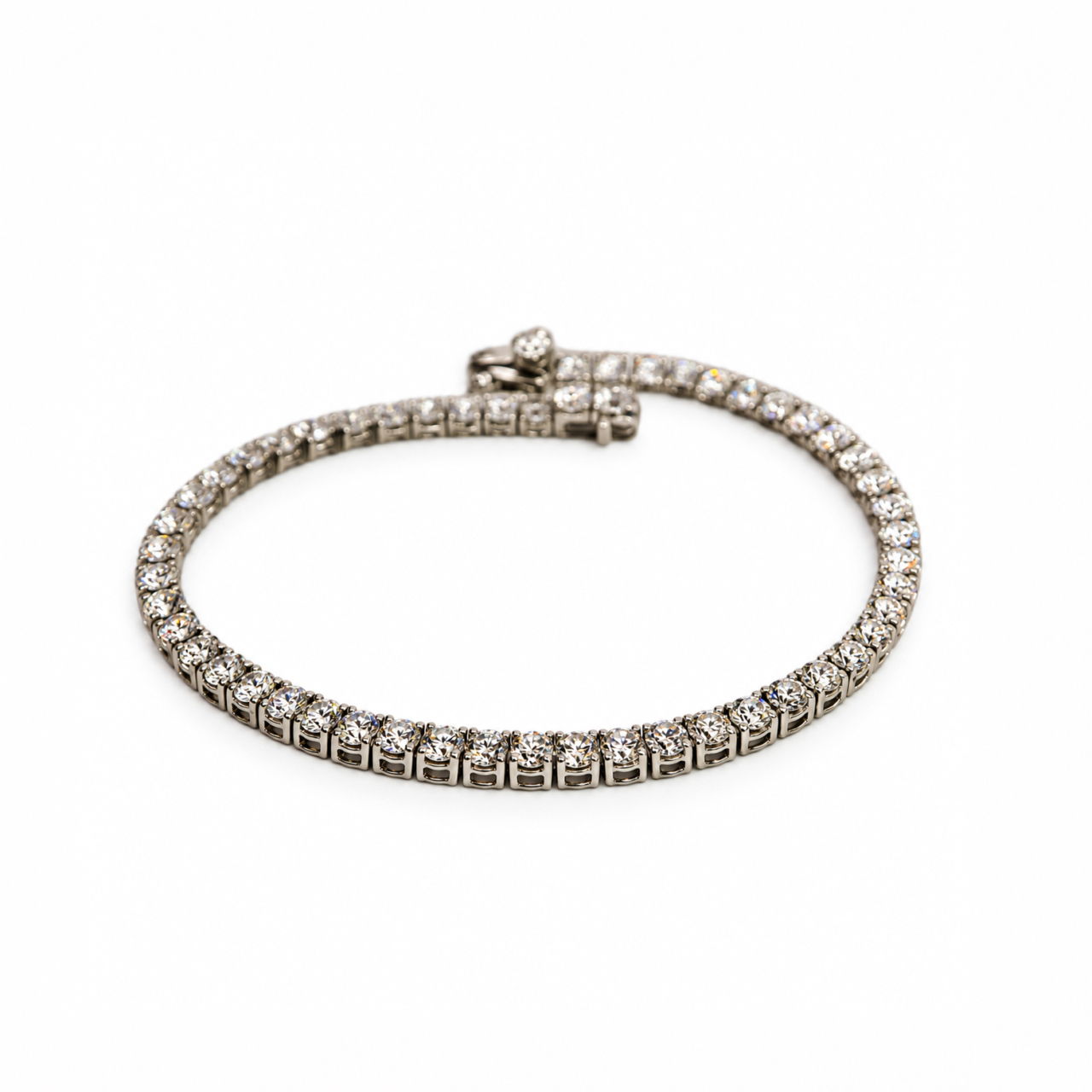 14ct White Gold Lab-Grown Diamond Tennis Bracelet | Approx. 5.5ct TDW | 18cm #72098 14ct White Gold Lab-Grown Diamond Tennis Bracelet | Approx. 5.5ct TDW | 18cm #72098 - Image 7