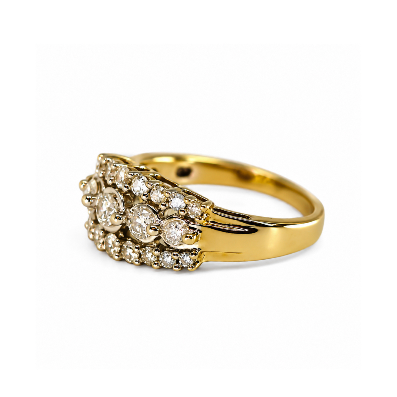 14ct Yellow Gold 1.00ct TDW Diamond Ring | 5.1g | Size N½ #72040 14ct Yellow Gold 1.00ct TDW Diamond Ring | 5.1g | Size N½ #72040 - Image 3