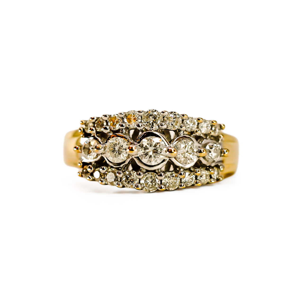 14ct Yellow Gold 1.00ct TDW Diamond Ring | 5.1g | Size N½ #72040 14ct Yellow Gold 1.00ct TDW Diamond Ring | 5.1g | Size N½ #72040