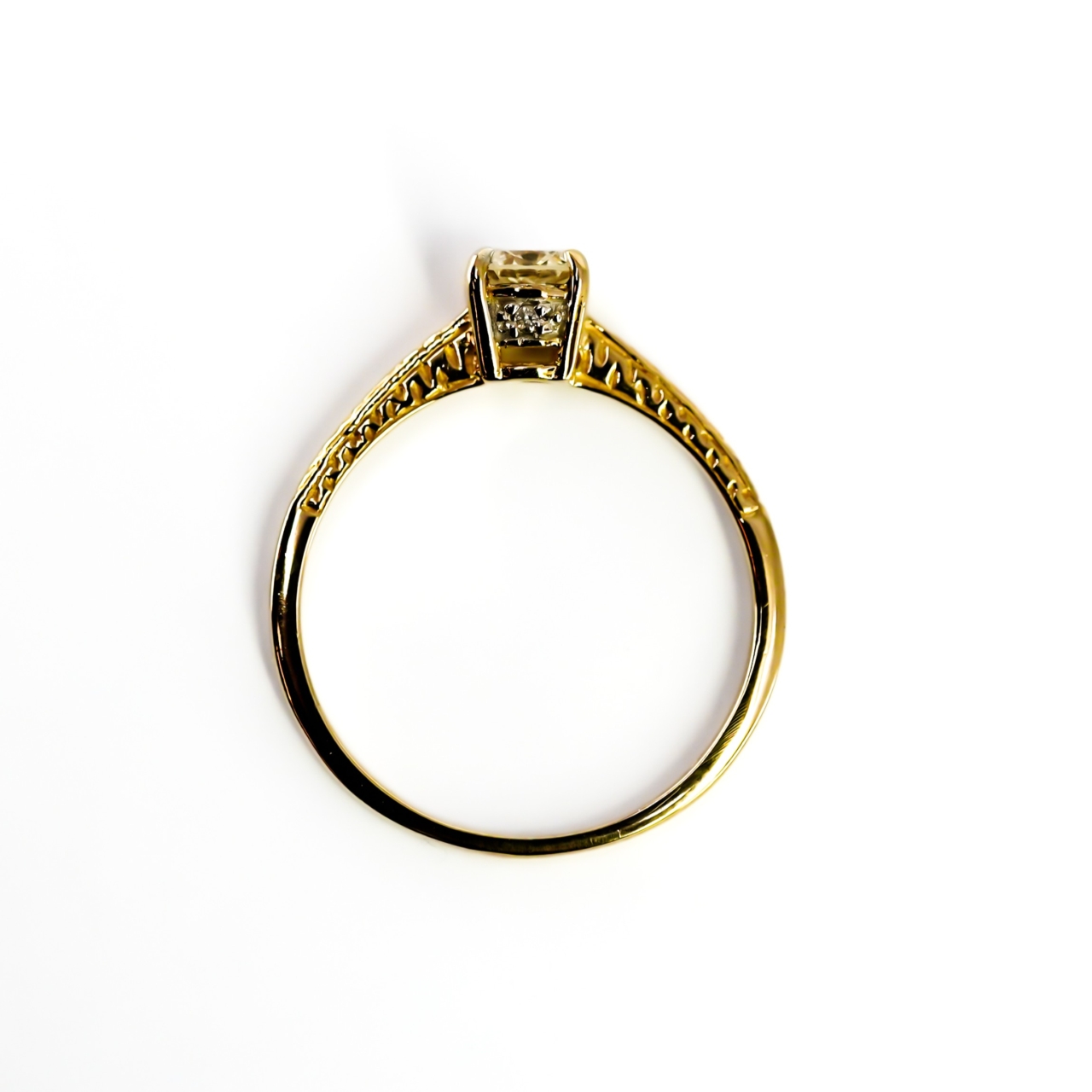 14ct Yellow Gold Natural Diamond Solitaire Ring | Approx. 0.50ct | 1.7g #71824 14ct Yellow Gold Natural Diamond Solitaire Ring | Approx. 0.50ct | 1.7g #71824 - Image 3