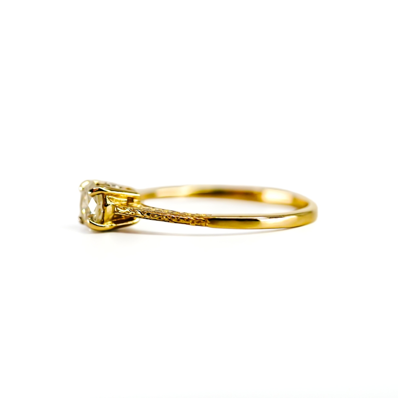14ct Yellow Gold Natural Diamond Solitaire Ring | Approx. 0.50ct | 1.7g #71824 14ct Yellow Gold Natural Diamond Solitaire Ring | Approx. 0.50ct | 1.7g #71824 - Image 4