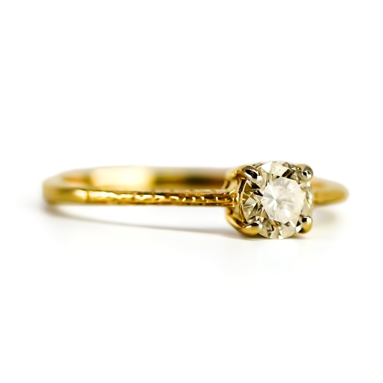 14ct Yellow Gold Natural Diamond Solitaire Ring | Approx. 0.50ct | 1.7g #71824 14ct Yellow Gold Natural Diamond Solitaire Ring | Approx. 0.50ct | 1.7g #71824