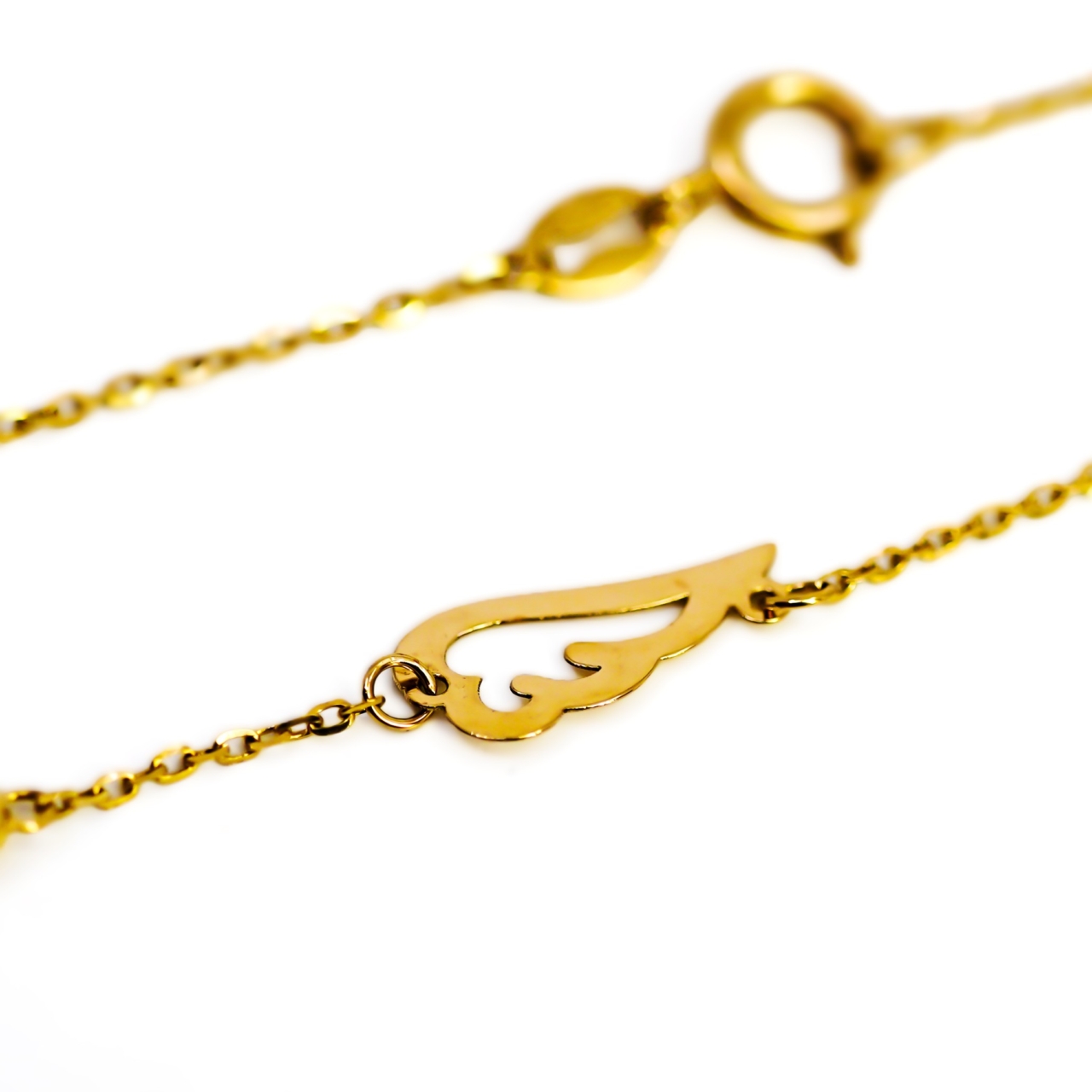 18ct Yellow Gold Angel Wing Bracelet | 0.6g | 16–17cm #72183 18ct Yellow Gold Angel Wing Bracelet | 0.6g | 16–17cm #72183 - Image 6