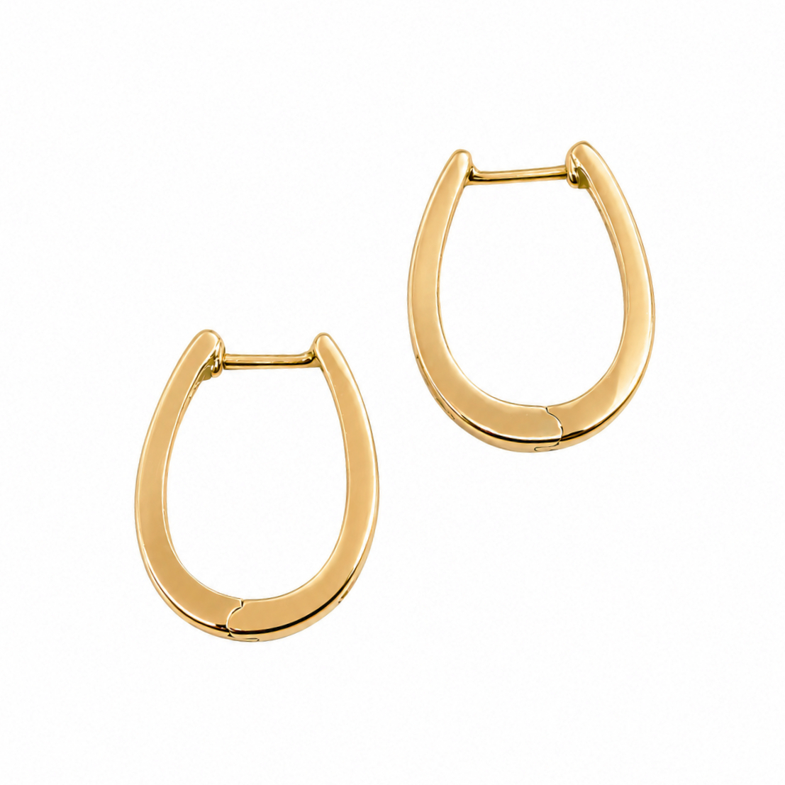 18ct Yellow Gold Diamond Huggie Earrings | 5.3g | 18 x 15mm #71641 18ct Yellow Gold Diamond Huggie Earrings | 5.3g | 18 x 15mm #71641 - Image 4