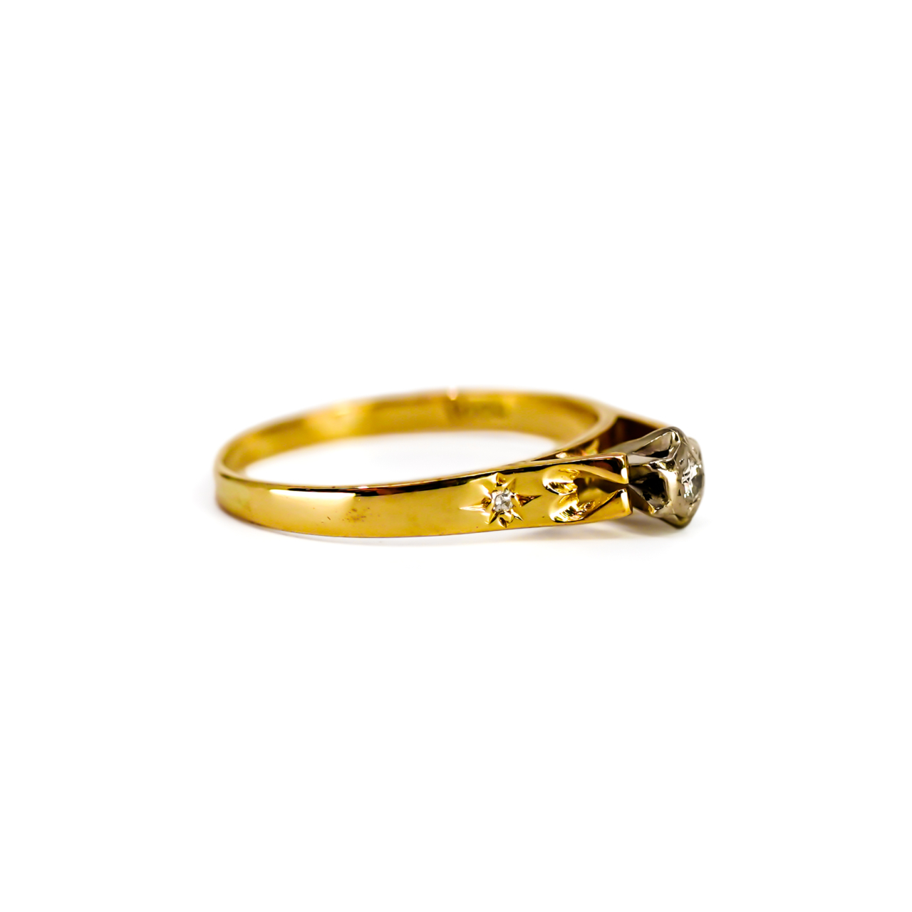 18ct Yellow Gold Diamond Ring | 2.6g #71888 18ct Yellow Gold Diamond Ring | 2.6g #71888 - Image 7