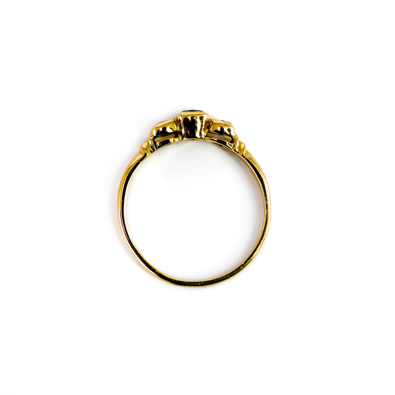 18ct Yellow Gold Diamond Trilogy Ring | 2.4g | Size P #71887 18ct Yellow Gold Diamond Trilogy Ring | 2.4g | Size P #71887 - Image 9