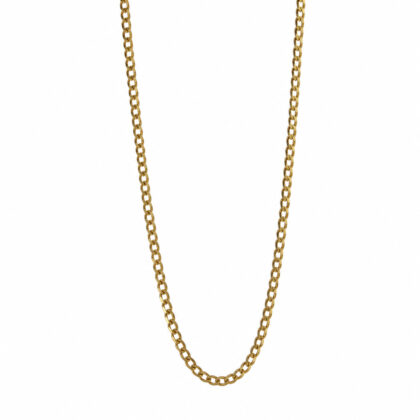 9ct Yellow Gold Curb Link Chain Necklace | 3.7g #67743