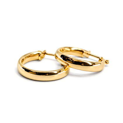 Monty's 9ct Yellow Gold Hoop Earrings | 1.2g | 15mm #71989