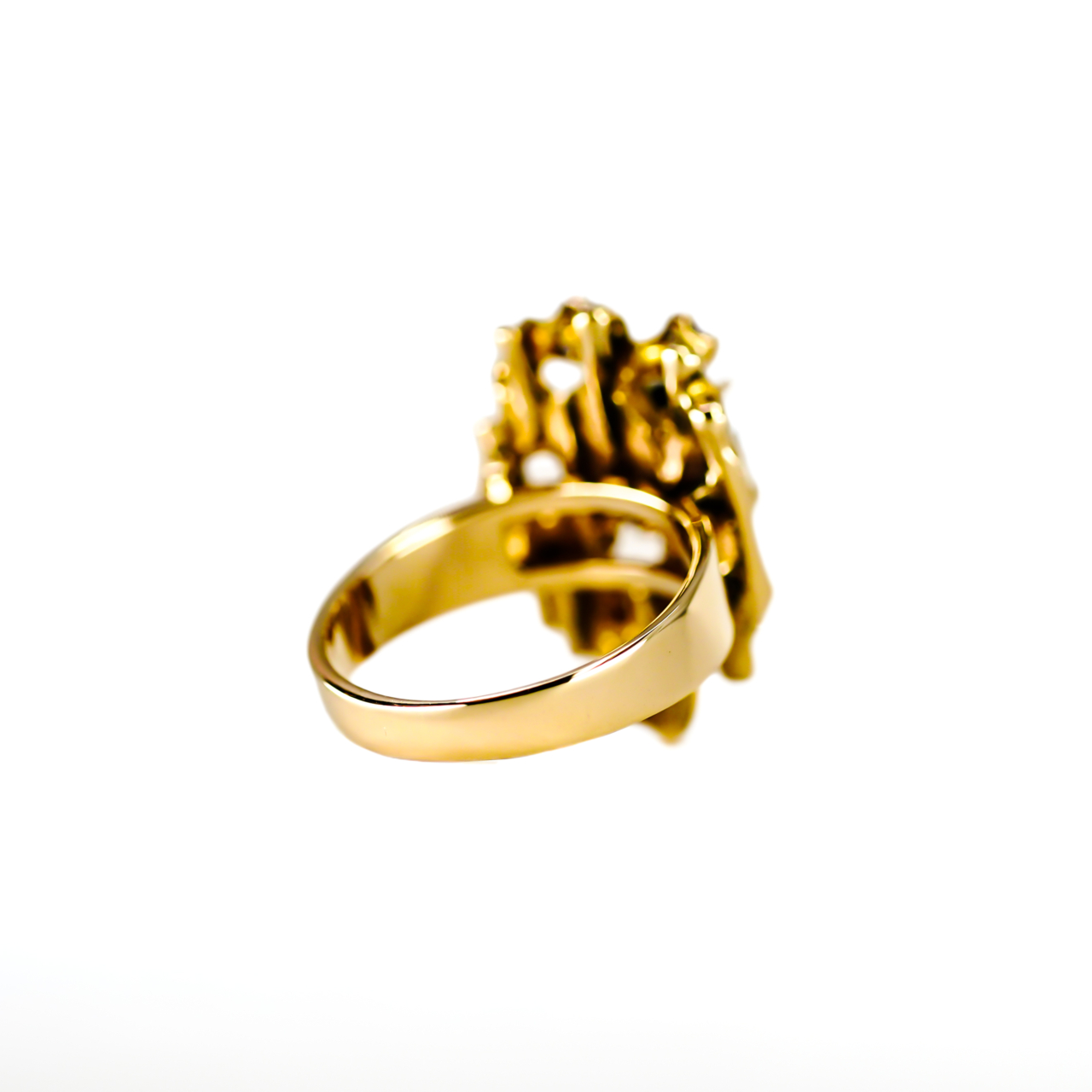 9ct Yellow Gold Sapphire & Amethyst Ring | 6.0g Size L 1/2 #70094 9ct Yellow Gold Sapphire & Amethyst Ring | 6.0g Size L 1/2 #70094 - Image 5