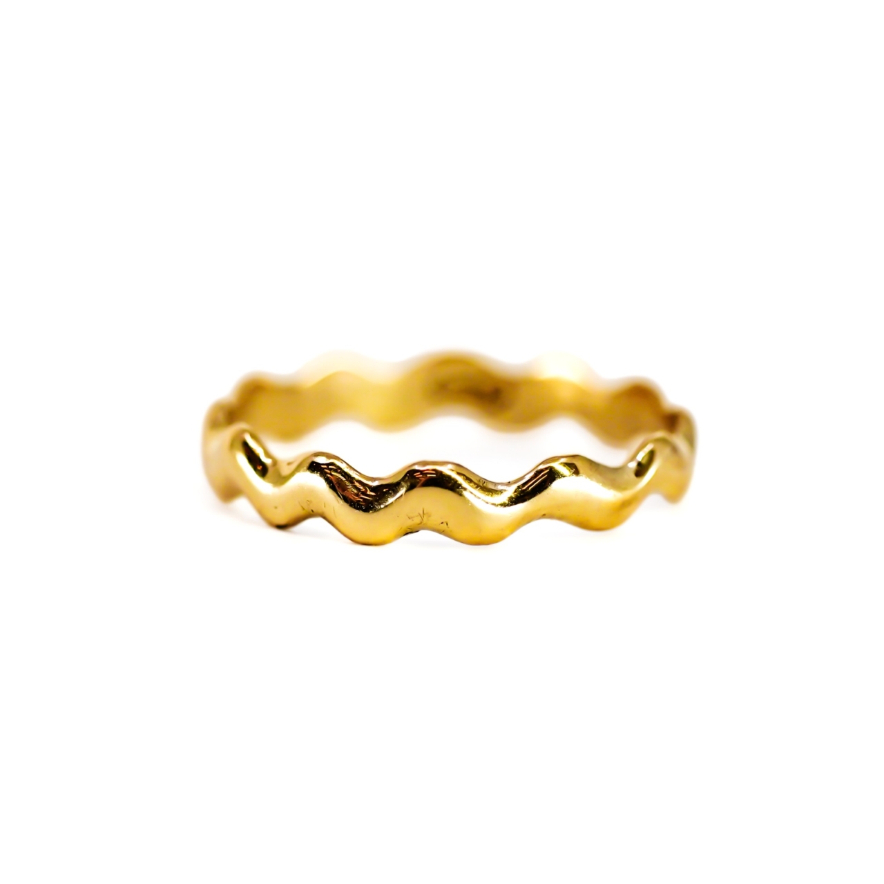 9ct Yellow Gold Wave Band Ring | 1.0g #71987 9ct Yellow Gold Wave Band Ring | 1.0g #71987 - Image 3